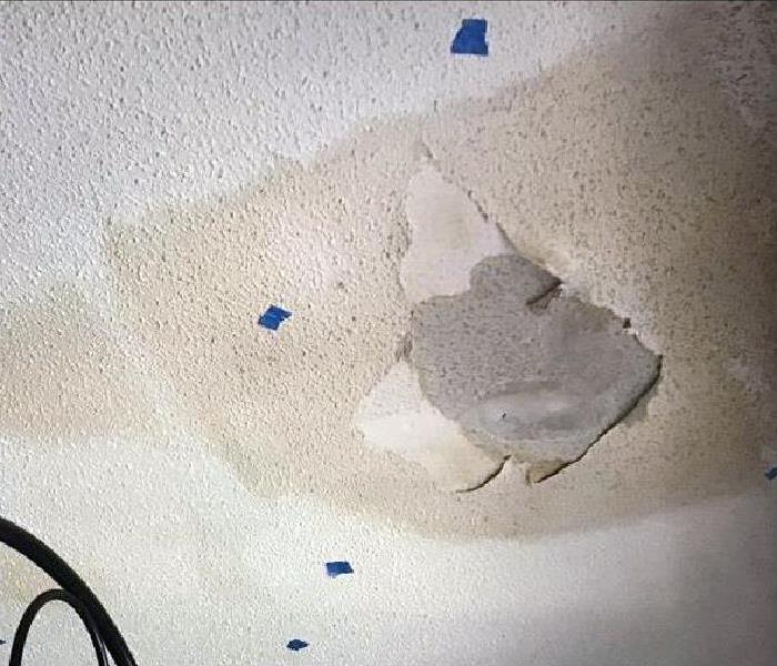 water damaged ceiling