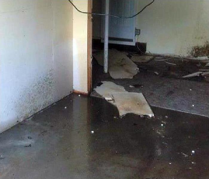 water damaged home